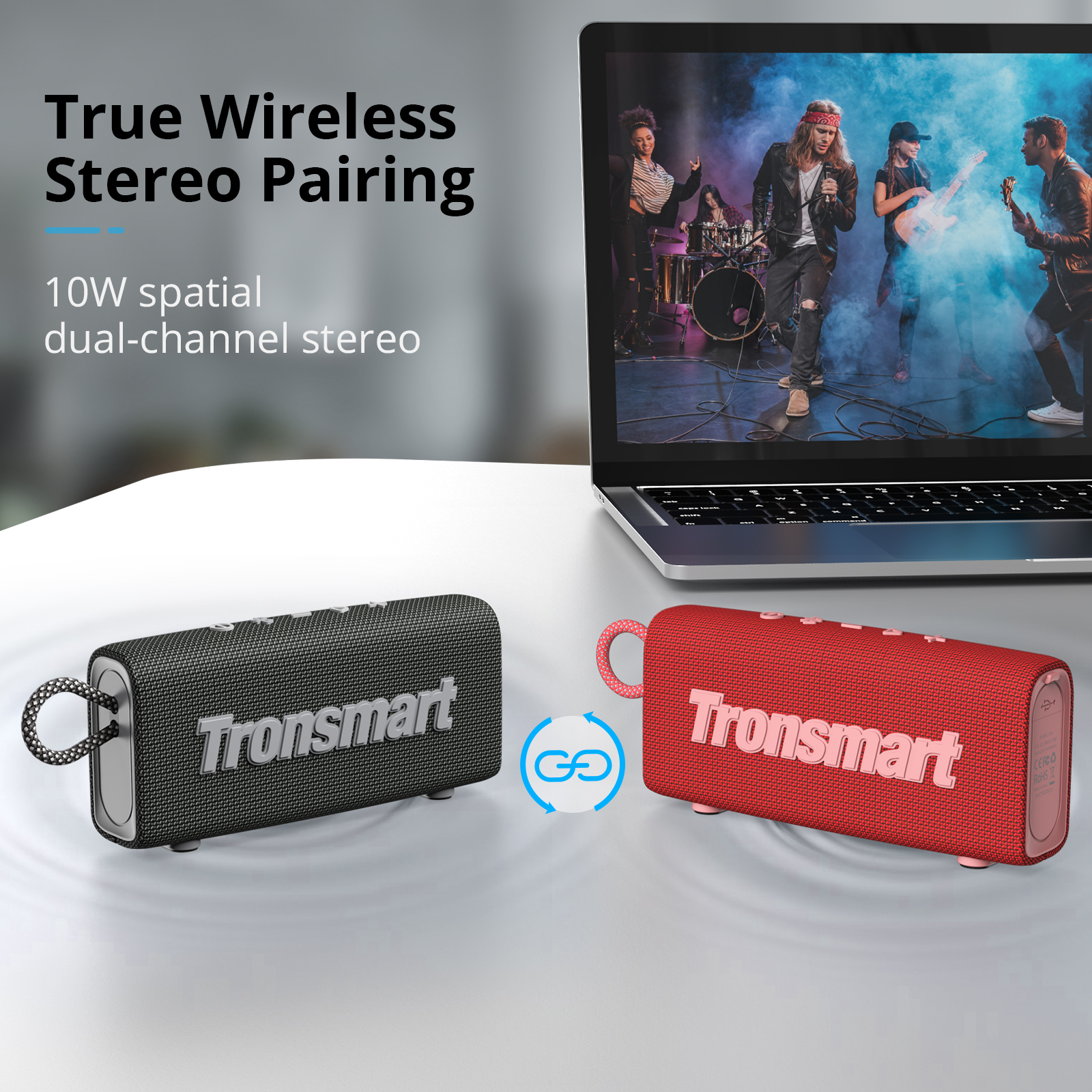 Waterproof Dual-Driver Bluetooth Speaker for Outdoors
