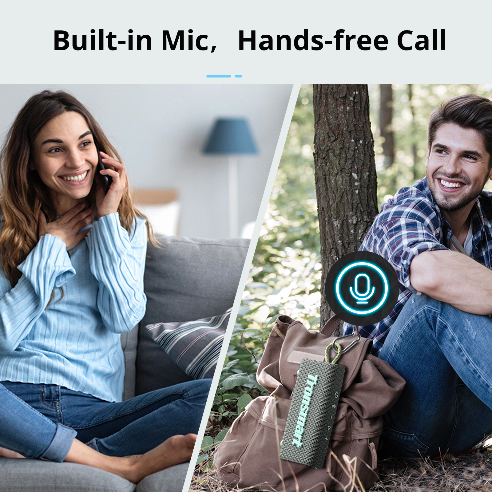 Waterproof Dual-Driver Bluetooth Speaker for Outdoors