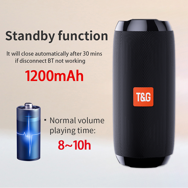 Waterproof Bluetooth Speaker with Bass Subwoofer