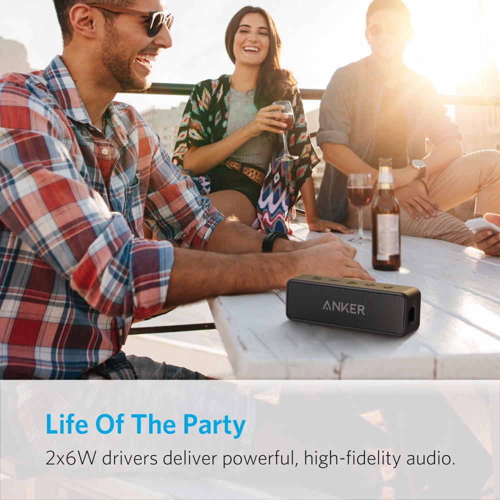 Anker Soundcore 2: Portable Bluetooth Speaker with Enhanced Bass