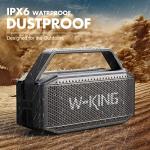 W-KING Portable Bluetooth Outdoor Speakers with Subwoofer