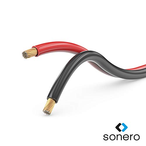 Sonero® 10m Red/Black Speaker Cable 2x2.50mm²