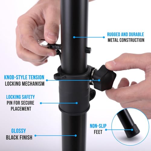 Adjustable Tripod Speaker Stand for Home Use