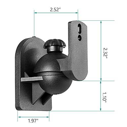 Heavy Duty Speaker Wall Mounts with Tilt Swivel