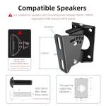 Universal Heavy-Duty Wall Mount Speaker Brackets