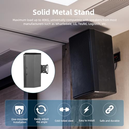 Universal Heavy-Duty Wall Mount Speaker Brackets