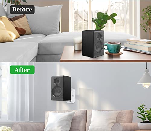 Universal Speaker Wall Mount Brackets - 2 Pack