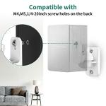 Universal Speaker Wall Mount Brackets - 2 Pack