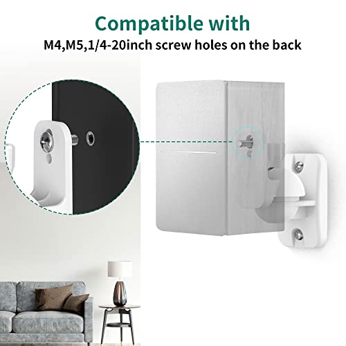 Universal Speaker Wall Mount Brackets - 2 Pack