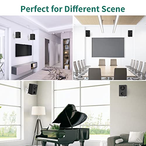 Universal Speaker Wall Mount Brackets - 2 Pack