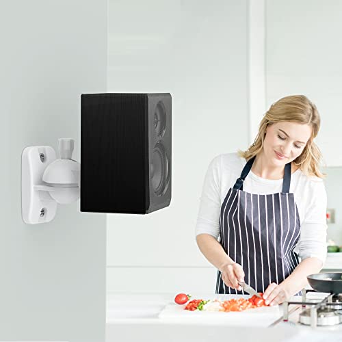 Universal Speaker Wall Mount Brackets - 2 Pack