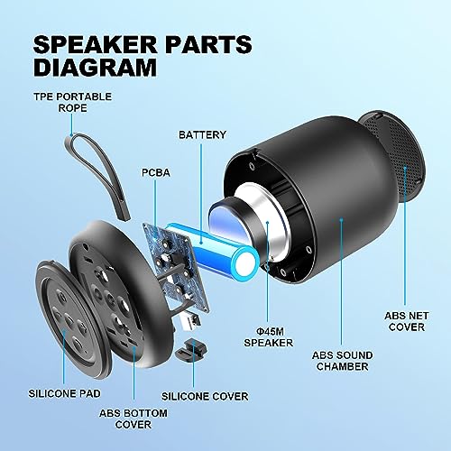 Portable Bluetooth Speaker with 3D Stereo HiFi Bass