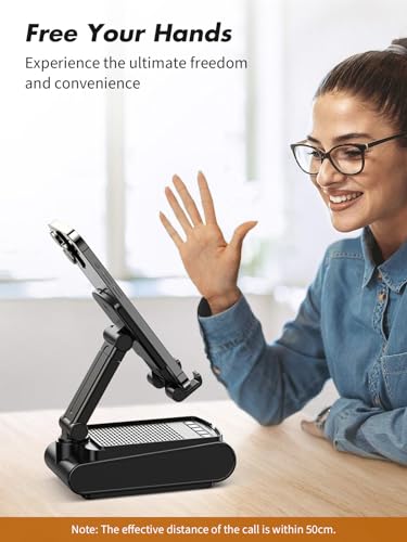 Rolgno Bluetooth Speaker with Phone Stand & HD Sound