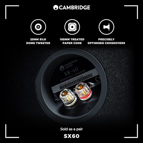 Cambridge Audio SX60 Passive Standmount Speakers - Matte Black