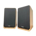 Roxel RBS 300 Oak Bookshelf Speaker with Deep Bass