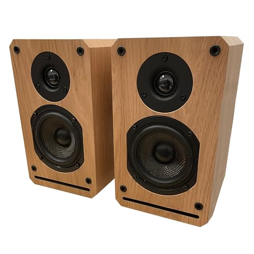 Roxel RBS 300 Oak Bookshelf Speaker with Deep Bass