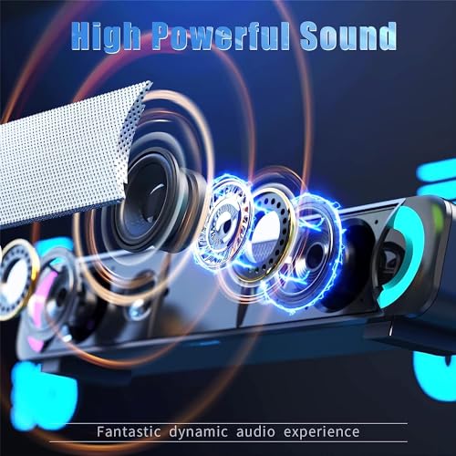 HPYLIF PC Speakers with RGB 3D Surround Sound