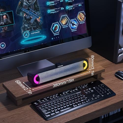 HPYLIF PC Speakers with RGB 3D Surround Sound