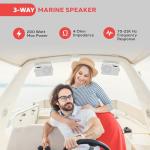 Pyle 3.5" Waterproof 200W 3-Way Mini Speaker
