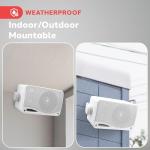 Pyle 3.5" Waterproof 200W 3-Way Mini Speaker