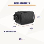 Outdoor Weatherproof 3-Inch Garden Speakers – 100V