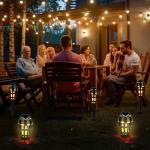 ALLOMN LED Bluetooth Flame Outdoor Speakers