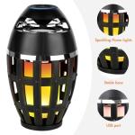 ALLOMN LED Bluetooth Flame Outdoor Speakers