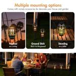 ALLOMN LED Bluetooth Flame Outdoor Speakers