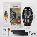 ALLOMN LED Bluetooth Flame Outdoor Speakers
