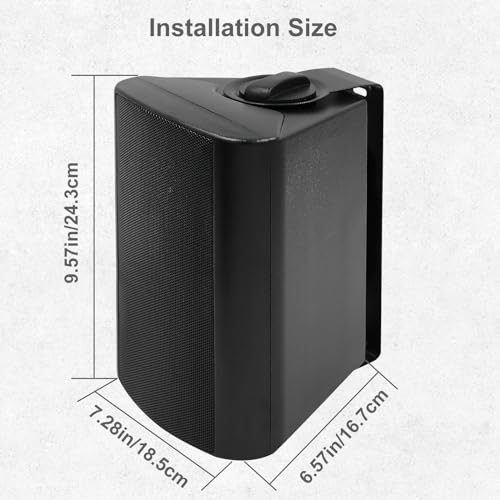 Herdio 200W Waterproof Outdoor Speakers for Home