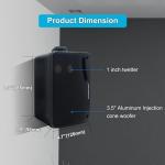 STUDIOFINIX Waterproof 3-Way Outdoor Speakers - Black