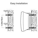 Herdio 200W Waterproof Outdoor Speakers for Home