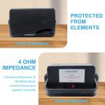 STUDIOFINIX Waterproof 3-Way Outdoor Speakers - Black