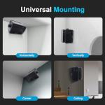 STUDIOFINIX Waterproof 3-Way Outdoor Speakers - Black