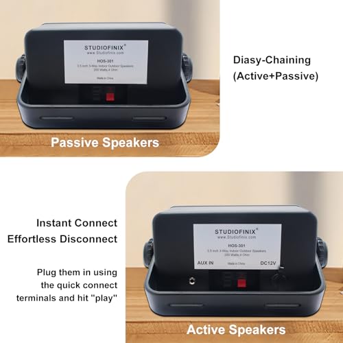 StudioFinix 3.5" Waterproof Outdoor Bluetooth Speakers