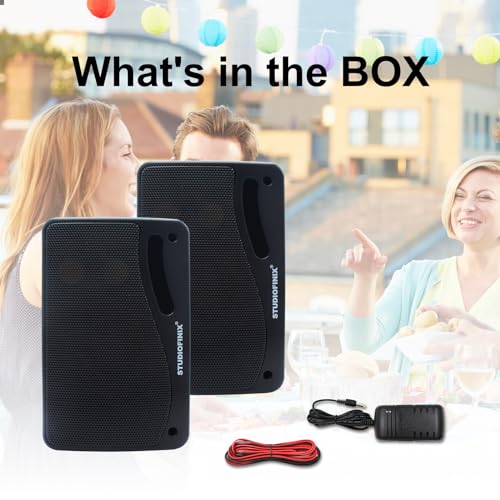 StudioFinix 3.5" Waterproof Outdoor Bluetooth Speakers