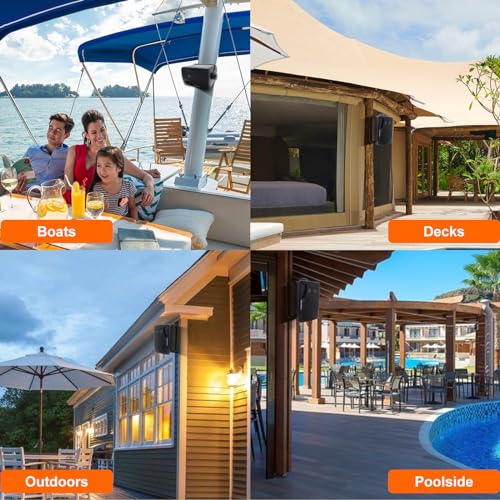 StudioFinix 3.5" Waterproof Outdoor Bluetooth Speakers