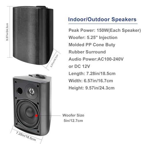STUDIOFINIX 600W Bluetooth Indoor-Outdoor Speaker System