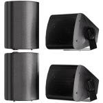 StudioFinix 600W Waterproof Outdoor Speakers - Black Pair