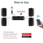 StudioFinix 600W Waterproof Outdoor Speakers - Black Pair