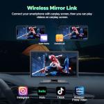 LAMTTO Wireless Car Stereo with 4K Dash Cam