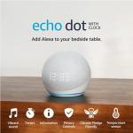 Echo Dot Clock (5th Gen) - Glacier White