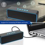 Sonkir Portable Wireless Mini Speaker with 3D Bass
