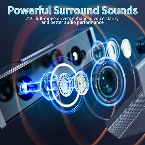 Smalody Wireless Home Theater Soundbar with Subwoofer