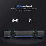 Cigemay Portable 3D Stereo Soundbar for Home