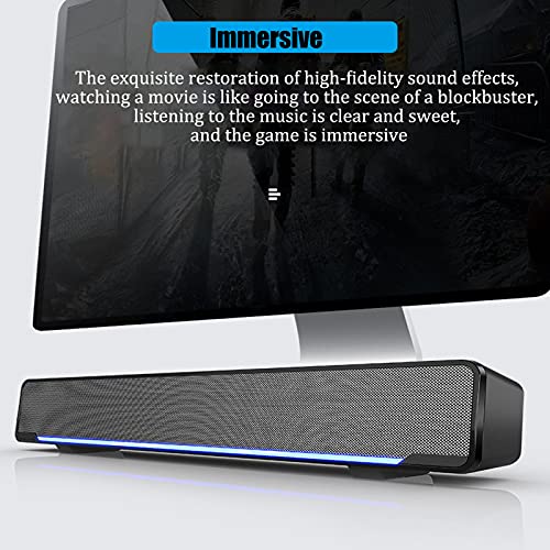 Cigemay Portable 3D Stereo Soundbar for Home