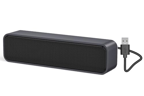 ADELGO Mini Portable USB Soundbar for PCs