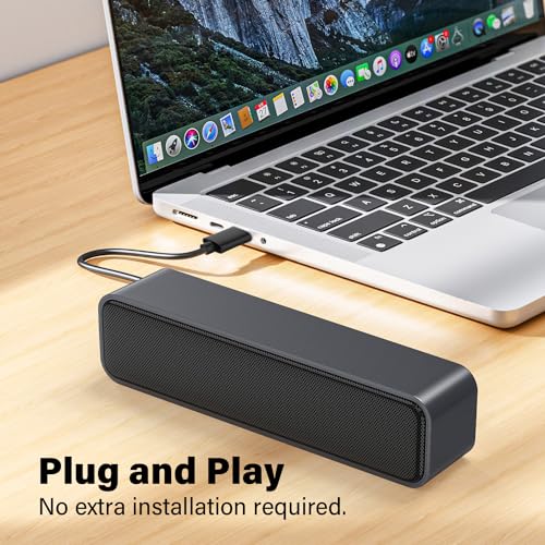 ADELGO Mini Portable USB Soundbar for PCs