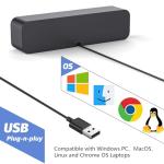 ADELGO Mini Portable USB Soundbar for PCs