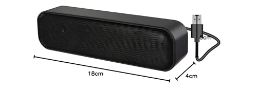 ADELGO Mini Portable USB Soundbar for PCs